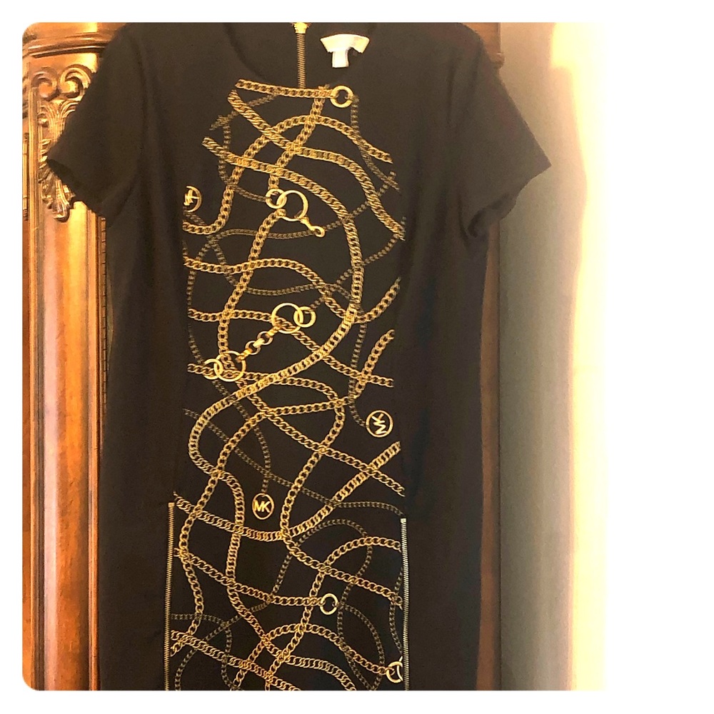 MK dress with zippers.